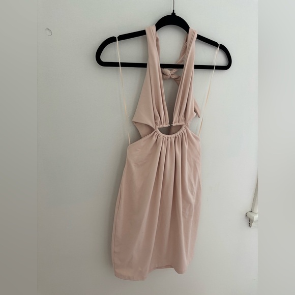 Susana Monaco Half-Moon Halter Mini Dress NWT - Picture 7 of 9